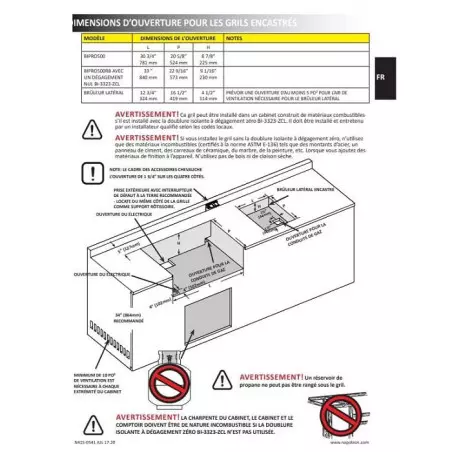 Barbecue Gaz NAPOLEON Encastrable Built-In Pro 500 Inox 3 Brûleurs + Brûleur Arriere 5 Barbecue Gaz NAPOLEON Encastrable Built-In Pro 500 Inox 3 Brûleurs + Brûleur Arriere – Image 3