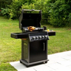 Barbecue Gaz Rogue RB425 RSBPK 3 Brûleurs + Réchaud Lateral + Brûleur Arrière + Rôtissoire - NAPOLEON -Broil Kings Boutiqe barbecue gaz rogue 425 rsbpk 3 bruleurs rechaud lateral bruleur arriere rotissoire napoleon 1