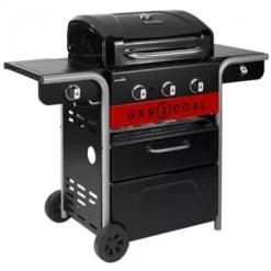 Barbecue Hybride Gaz & Charbon Gas2Coal 330 2.0 3 Brûleurs -Broil Kings Boutiqe barbecue hybride gaz charbon gas2coal 20 3 bruleurs 4