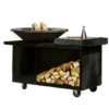 Brasero OFYR Island Black 100 Pro Céramique Anthracite -Broil Kings Boutiqe brasero ofyr island black 100 pro bois ceramique anthracite