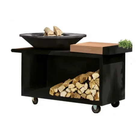 Brasero OFYR Island Black 100 Pro Bois Teck 3 Brasero OFYR Island Black 100 Pro Bois Teck