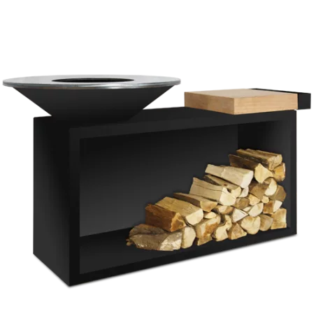 Brasero OFYR Island Black 85 Bois Teck 3 Brasero OFYR Island Black 85 Bois Teck