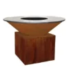 Brasero OFYR XL Plancha Acier Corten Pied 50cm 1 Brasero OFYR XL Plancha Acier Corten Pied 50cm -Broil Kings Boutiqe brasero ofyr xl plancha acier cortene pied 50cm