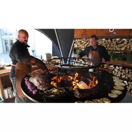 Brasero OFYR XL Plancha Acier Corten Pied 50cm 4 Brasero OFYR XL Plancha Acier Corten Pied 50cm – Image 3