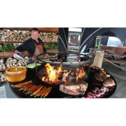 Brasero OFYR XL Plancha Acier Corten Pied 50cm 8 Brasero OFYR XL Plancha Acier Corten Pied 50cm -Broil Kings Boutiqe brasero ofyr xl plancha acier cortene pied 50cm 3