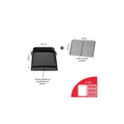 Weber Plancha Genesis + 1/2 Grille Genesis (Réf. 17853) -Broil Kings Boutiqe plancha genesis 1 2 grille genesis 2