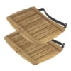 Tablettes Acacia (X2) BIG GREEN EGG L -Broil Kings Boutiqe tablettes acacia x2 big green egg l